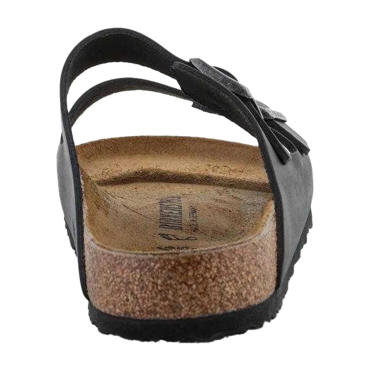 Arizona Sandali Fibbia Pelle LeggeraUomo Birkenstock Nero 2/9