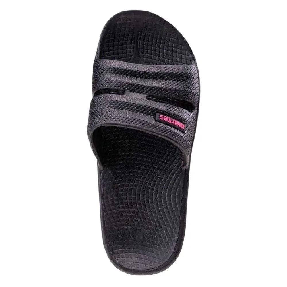 Womens/Ladies Vedi Slides (Black) 3/7