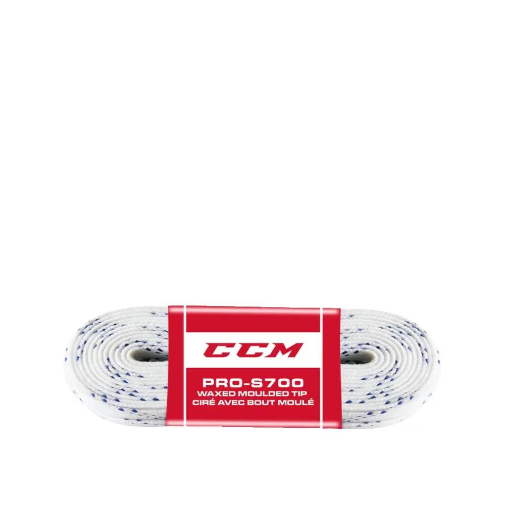 CCM Proline Wide Wh 304 cordones de hockey blancos 3/3