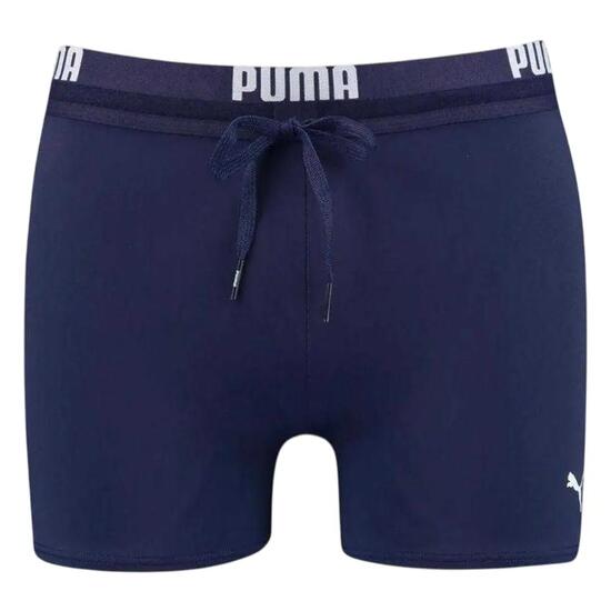 Short De Bain Motif/style Logo Répété Homme (Bleu Marine Foncé)
