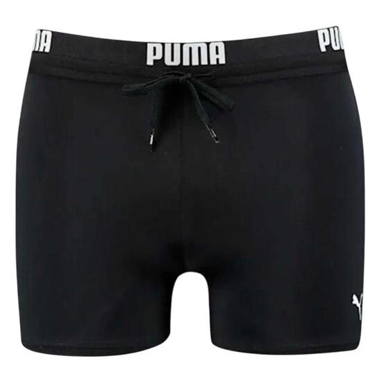 Short De Bain Motif/style Logo Répété Homme (Noir)