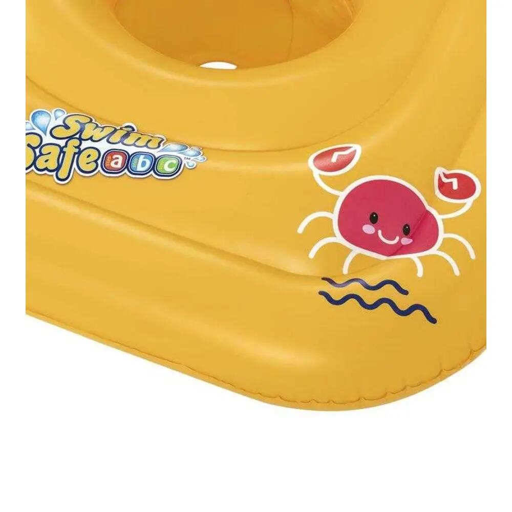 Flotador para Piscina Swim Safe ABC WonderSplash Diseño Cangrejo Bebé Amarillo 3/6
