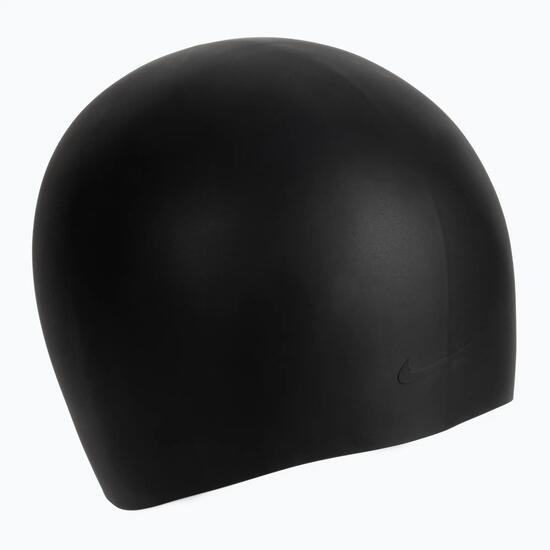 Bonnet de Bain Nike Swim Cheveux Long Silicone Noir