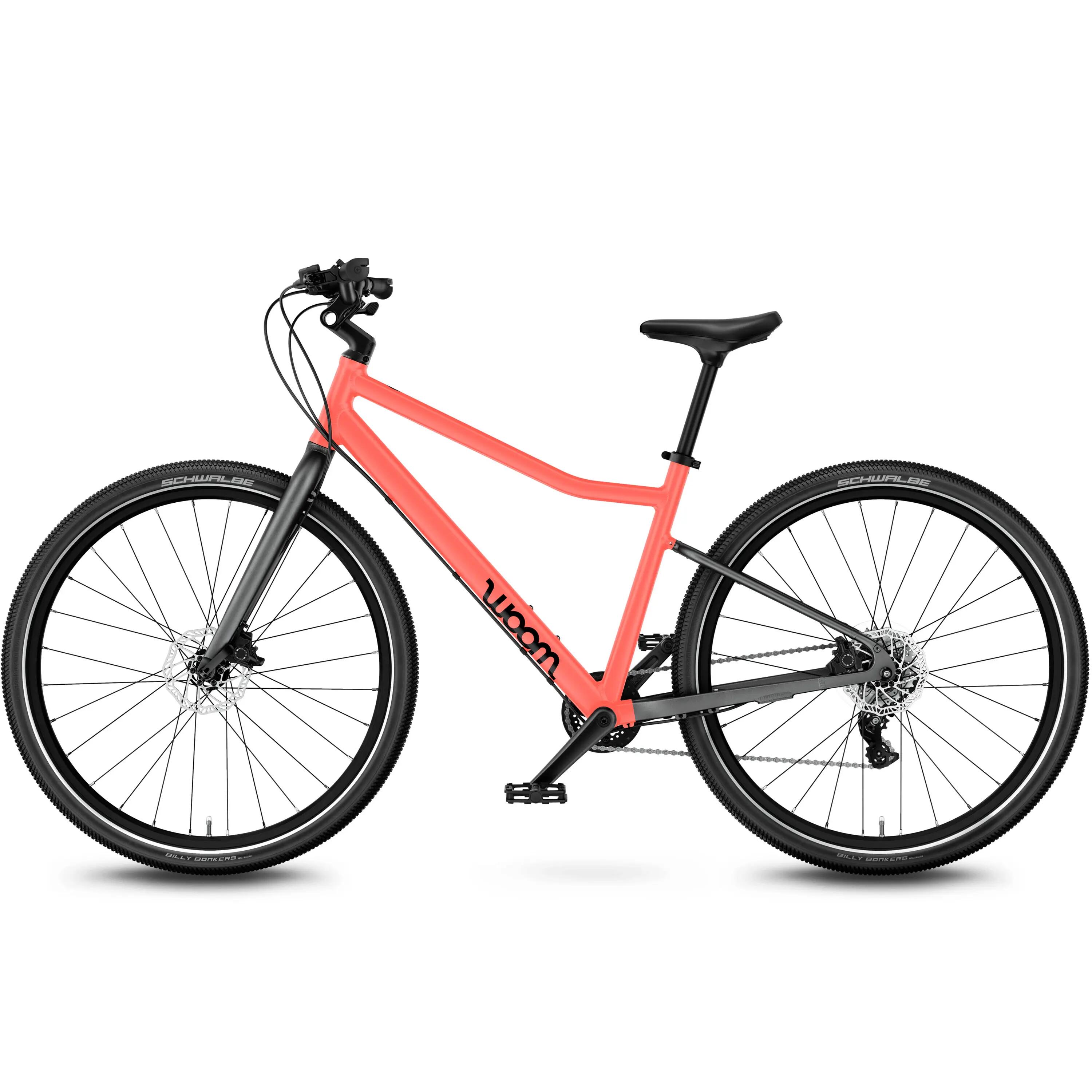 Bicicleta copii Woom 6 Explore cu roti 26" Neon Coral 3/5
