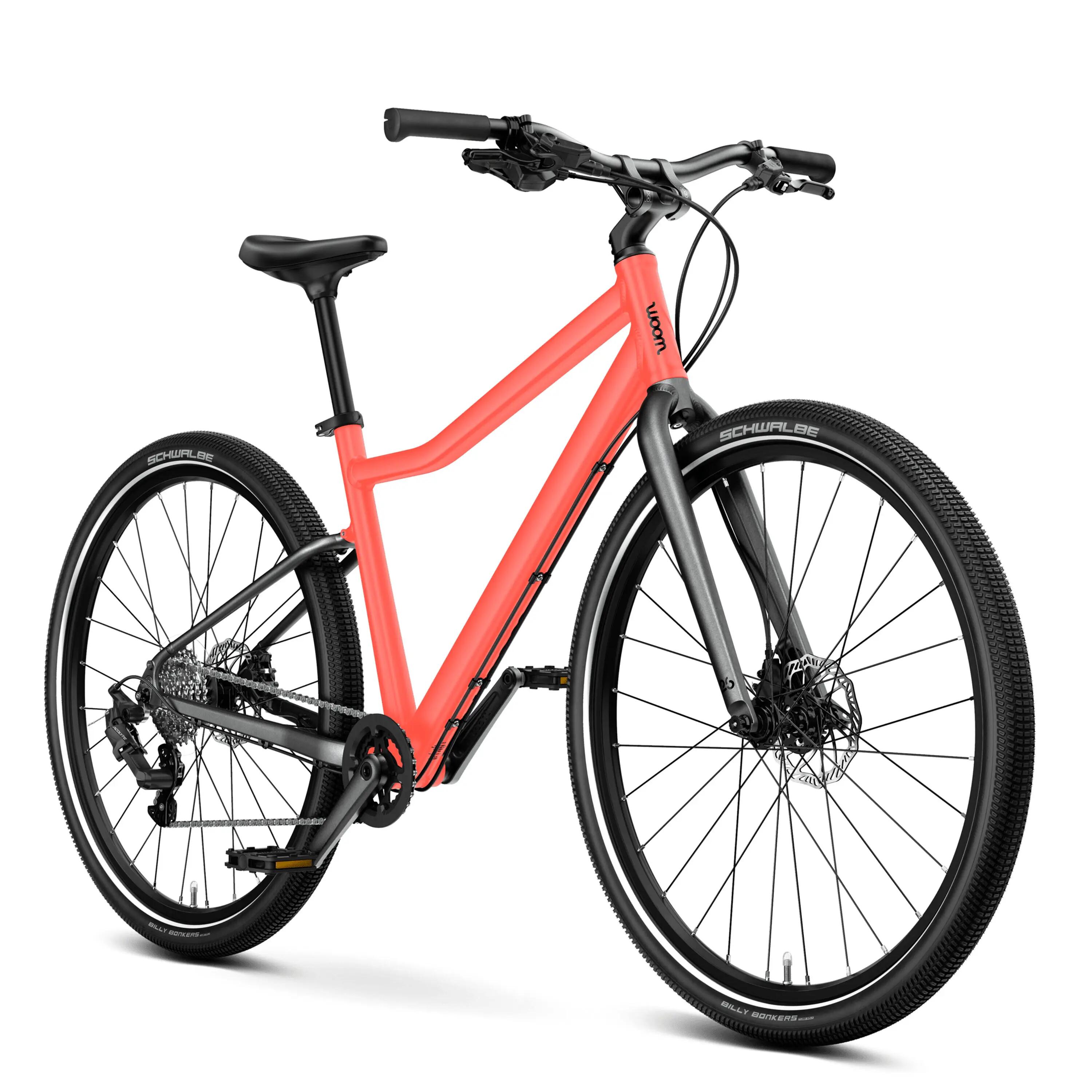 Bicicleta copii Woom 6 Explore cu roti 26" Neon Coral 2/5