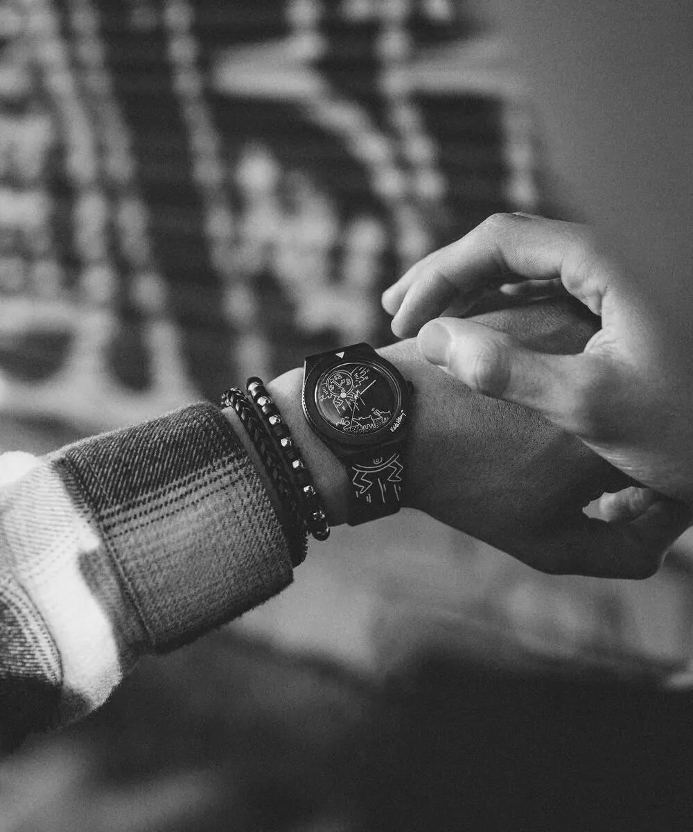 Herrenuhr Timex Q X KEITH HARING SPECIAL EDT. 6/6