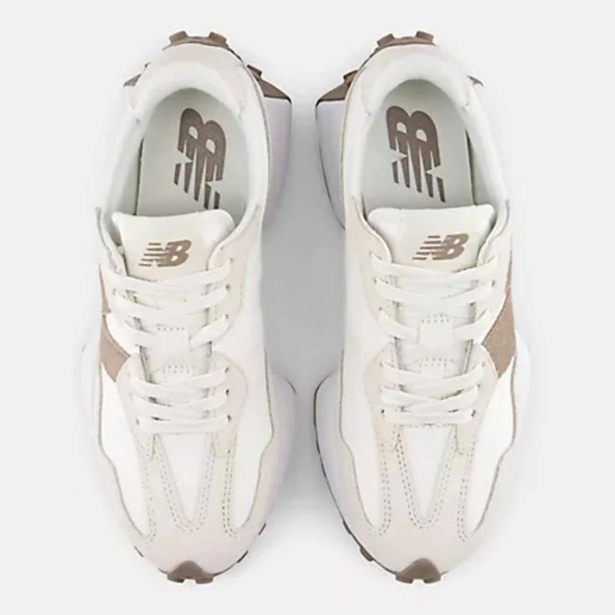 Zapatillas New Balance Beige 327 Linen con Sea Salt y Mushroom Cómodas y Resist 4/6