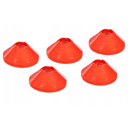 TrainingskegelSet, Kunststoff (10erPack) Damen und Herren Orange Einheitsgröße