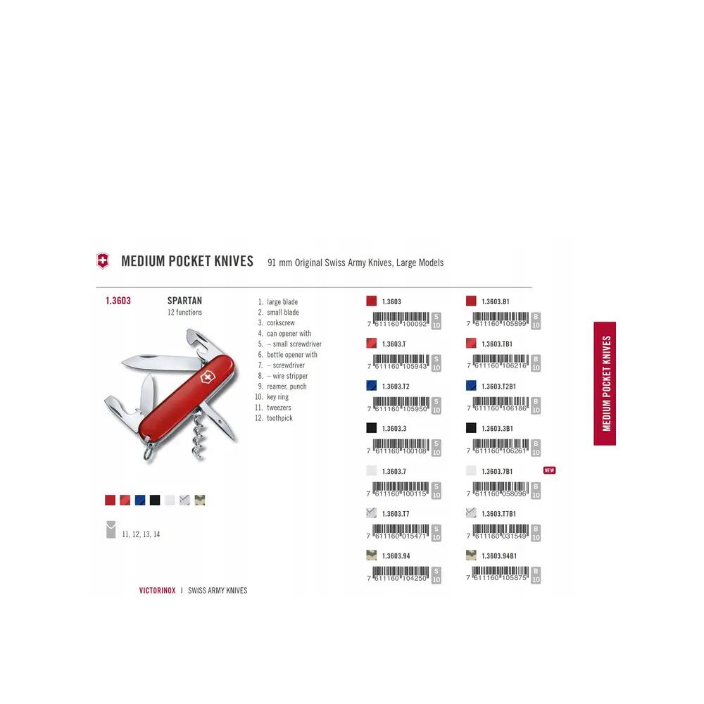 Couteau suisse Victorinox Spartan 12 fonctions Argent 5/8