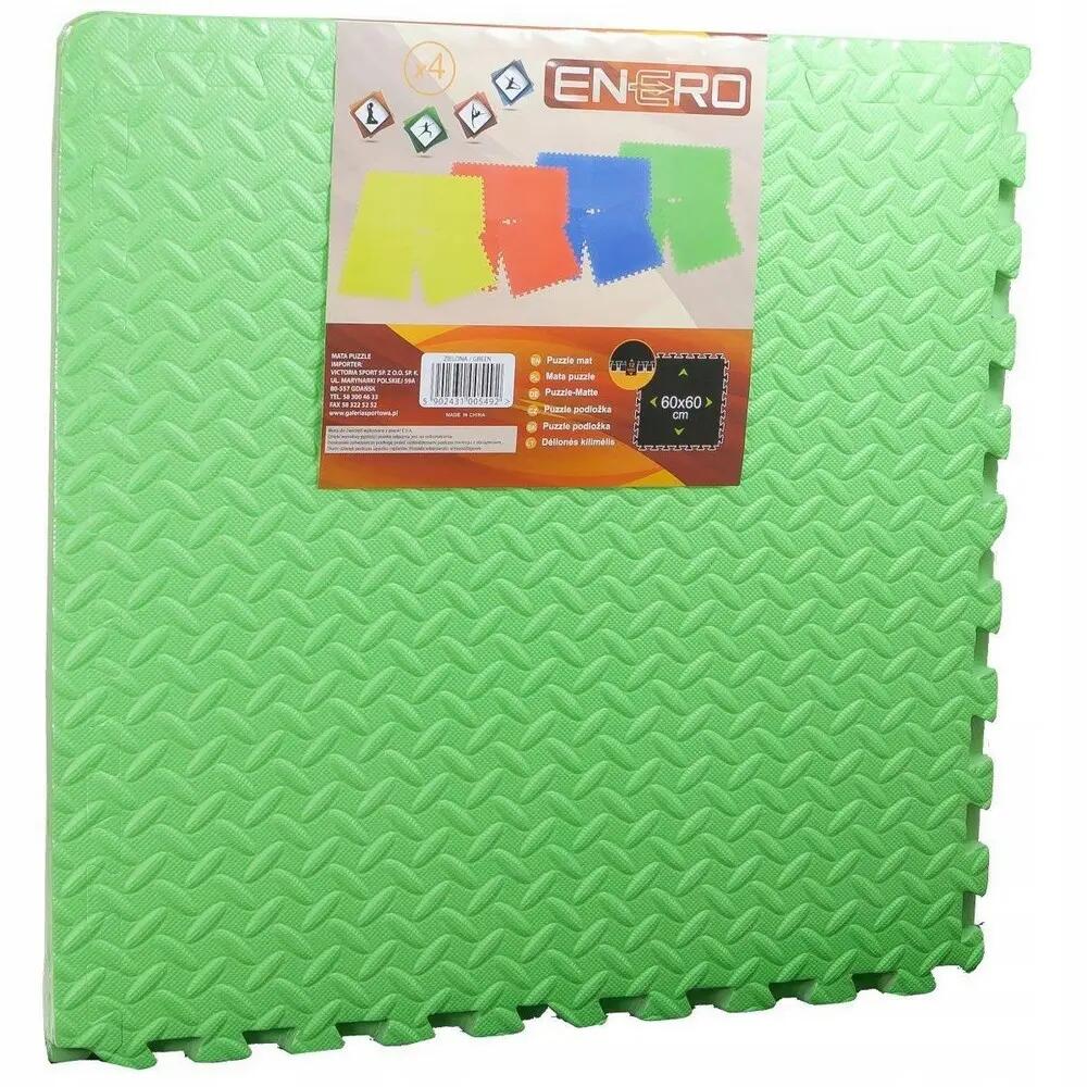 Mata puzzle piankowe Enero Eva 60x60x1,2 cm 4 sztuki zielona 1005492 2/2