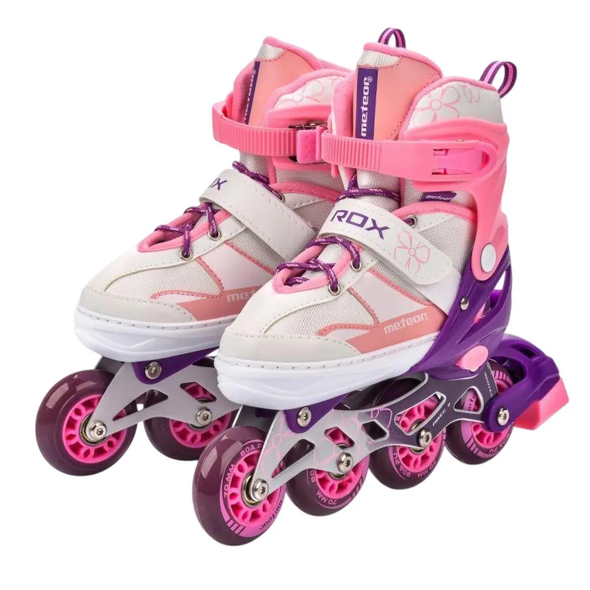 Pattini A Rotelle Bambini Meteor Rox Rosa 5/6