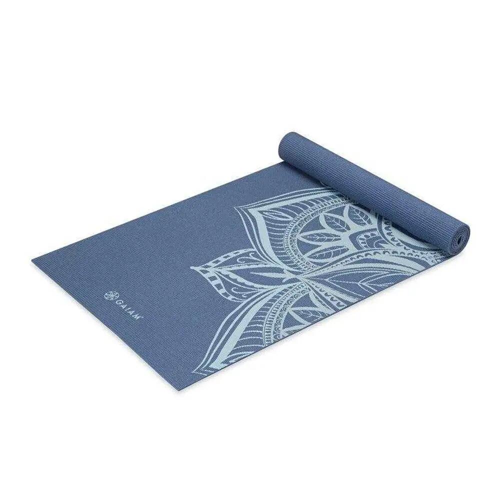 Mandala Tappetino Yoga Gaiam High Tide Point Blu Taglia Unica 3/4