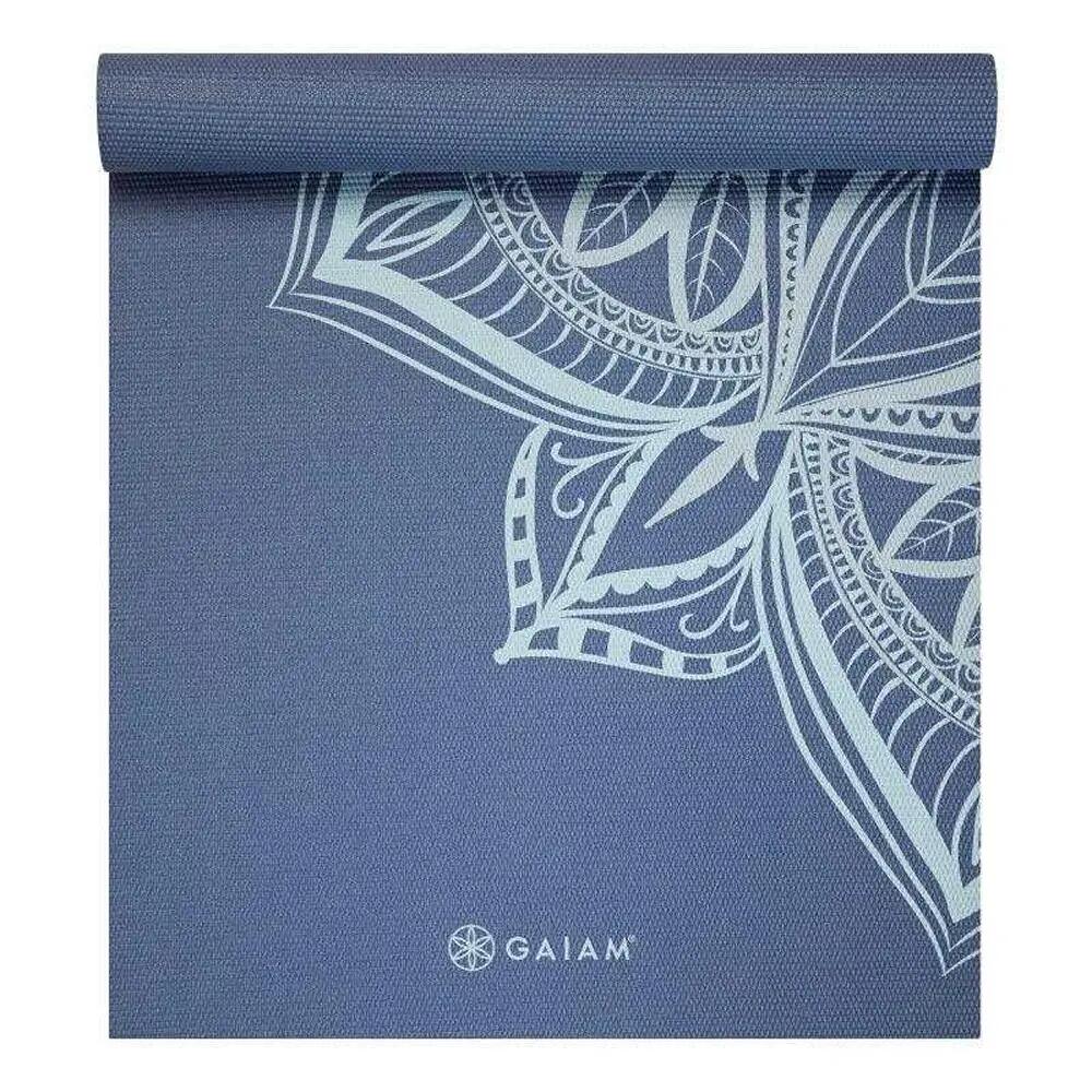 Mandala Tappetino Yoga Gaiam High Tide Point Blu Taglia Unica 2/4