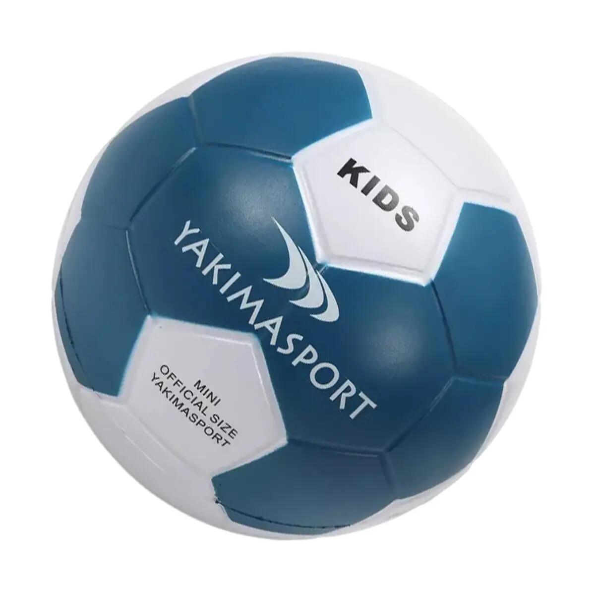 Schuimrubberen voetbal (Wit/blauw) 3 3/4