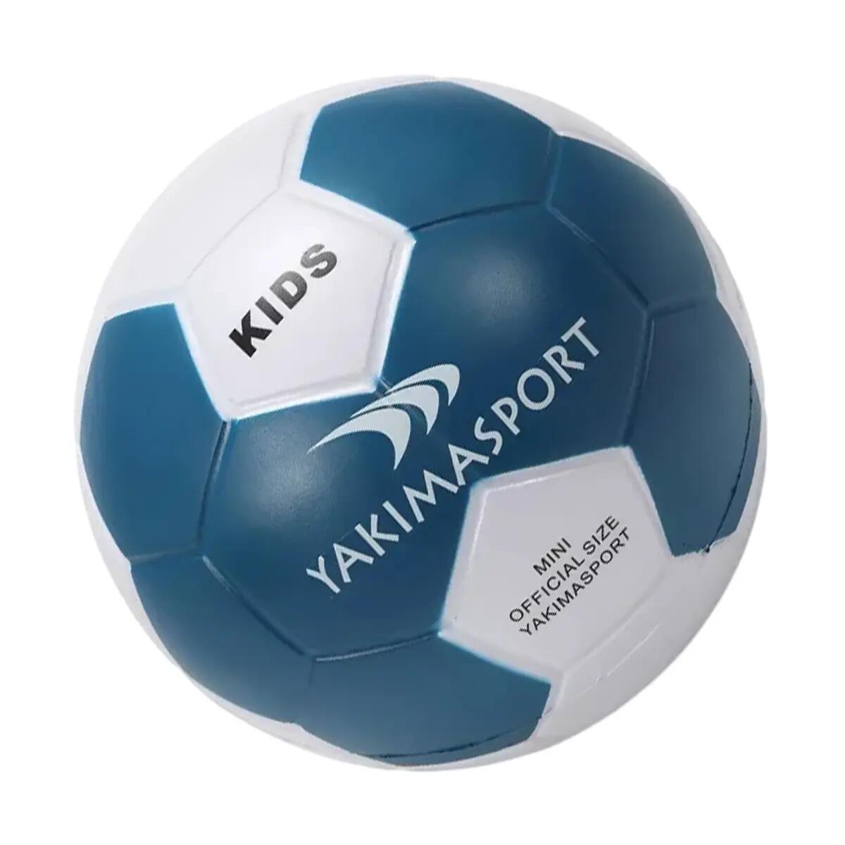 Schuimrubberen voetbal (Wit/blauw) 3 2/4