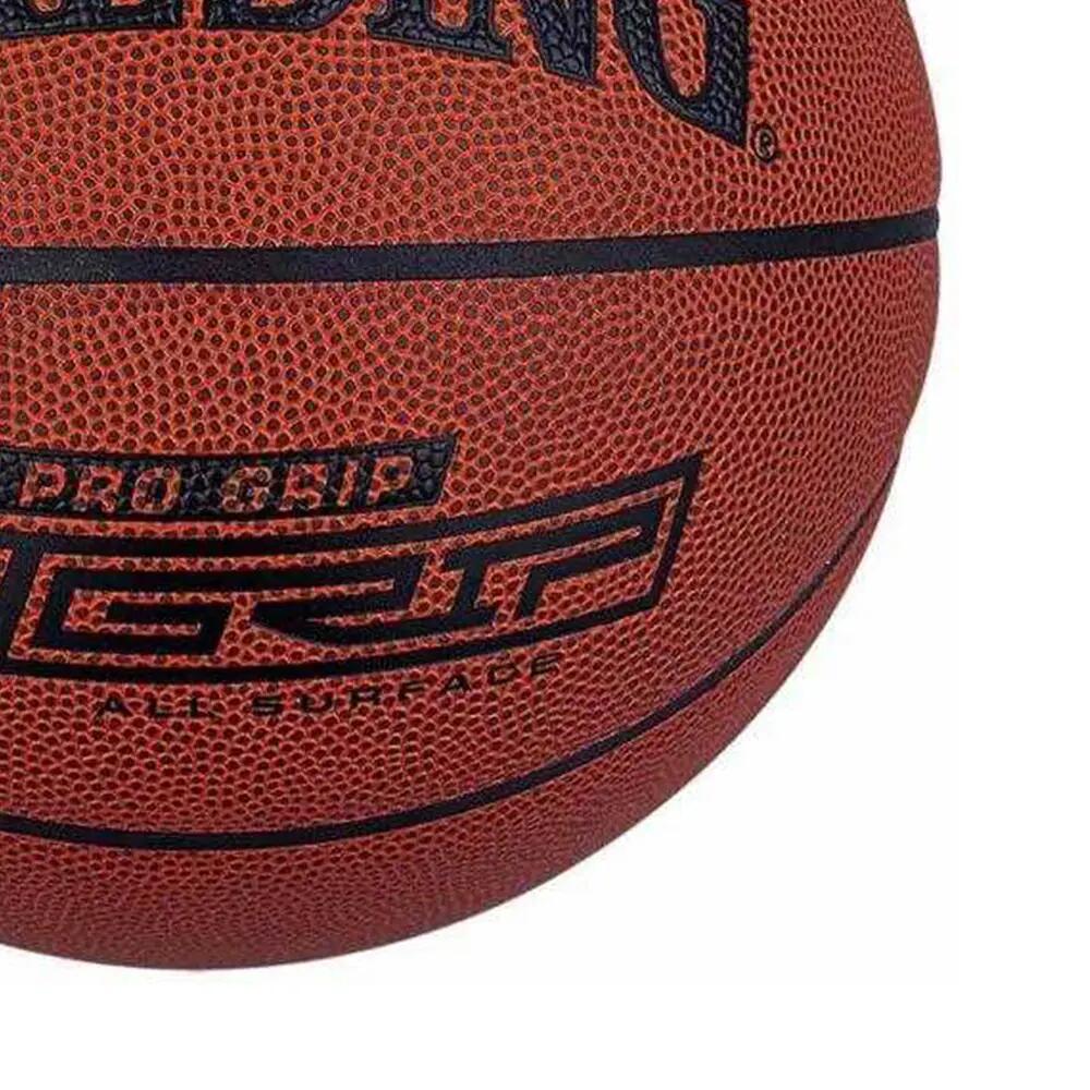 "Pro" Basketball, Leder, Mit SilikonNoppen Damen und Herren Braun 7 3/3