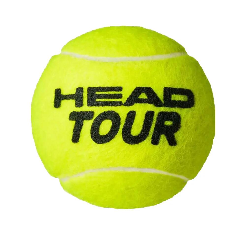 Tennisbälle Head Tour 3er-Pack Gelb 3/4