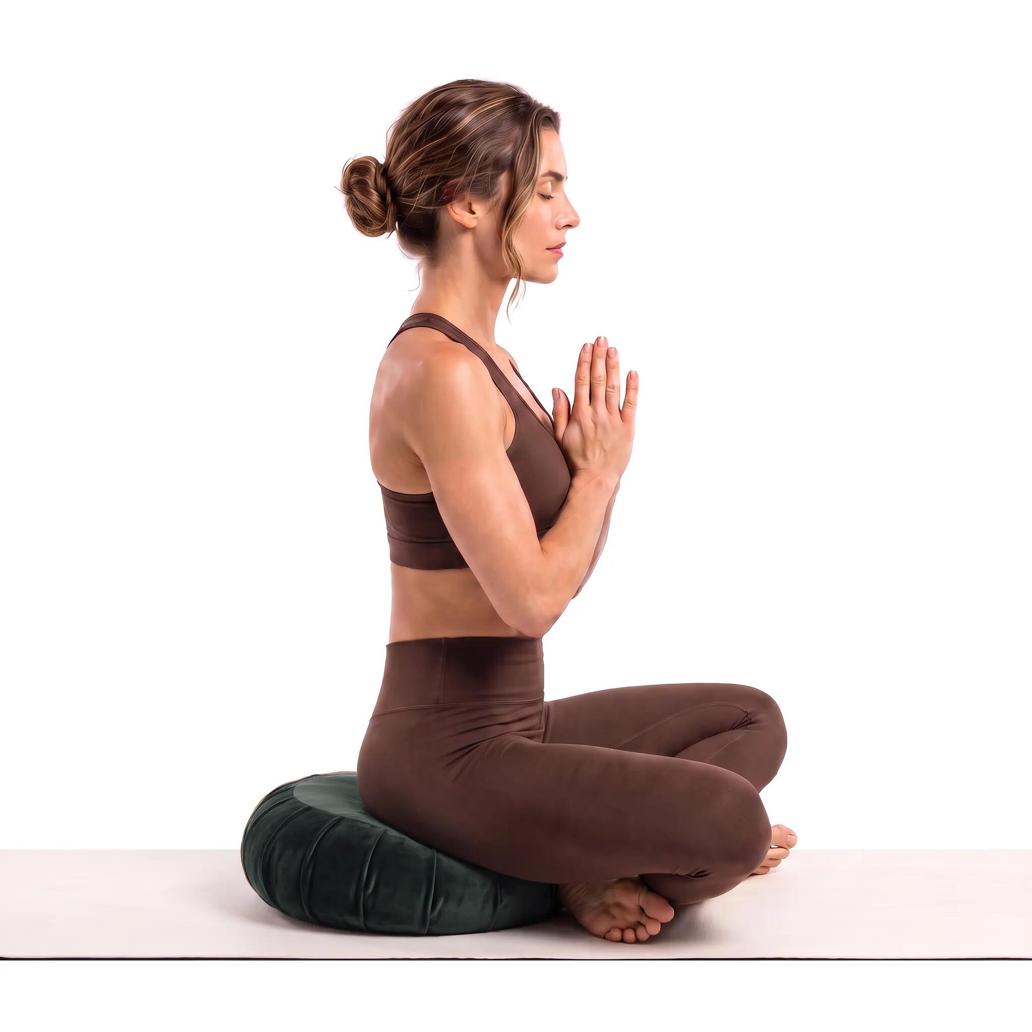 Poduszka do medytacji Zafu Omm Yoga - Butelkowa zieleń 5/5