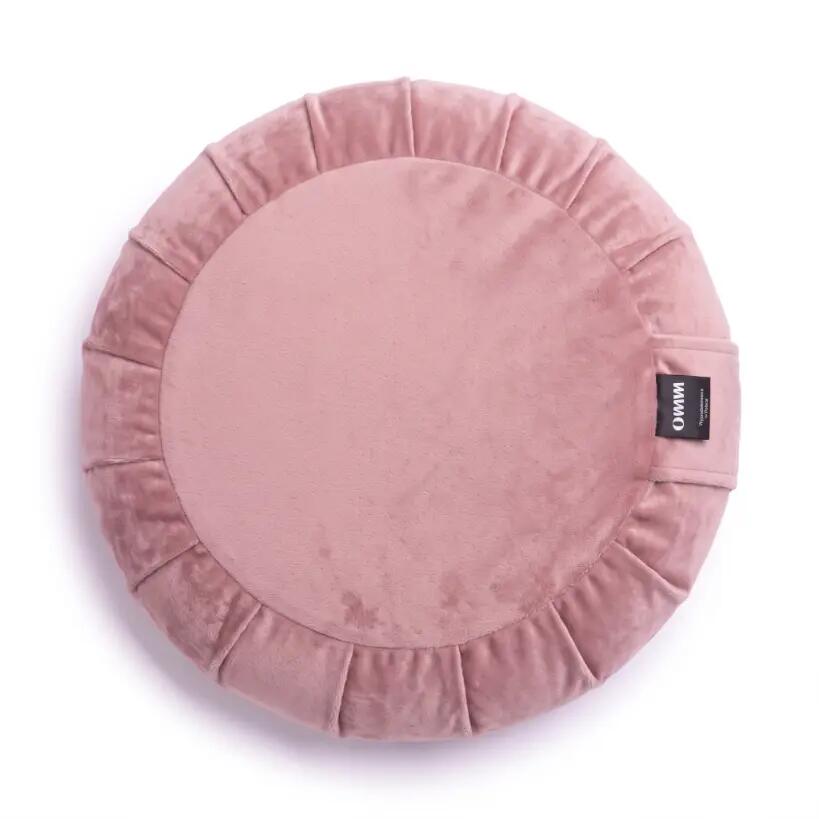 Cuscino per meditazione yoga Zafu Omm - Rosa cipria 2/5