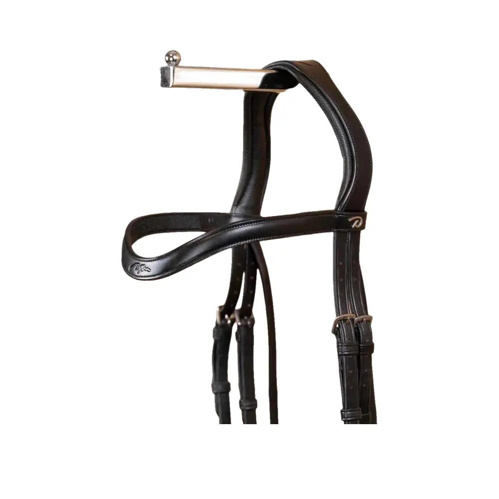 Frontal en V cuir pour cheval Dy'on 2/2