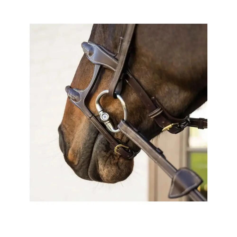 Muserolle paard dubbel met bedekte touw Dy'on 7/7