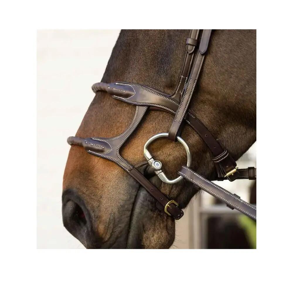 Muserolle paard dubbel met bedekte touw Dy'on 6/7