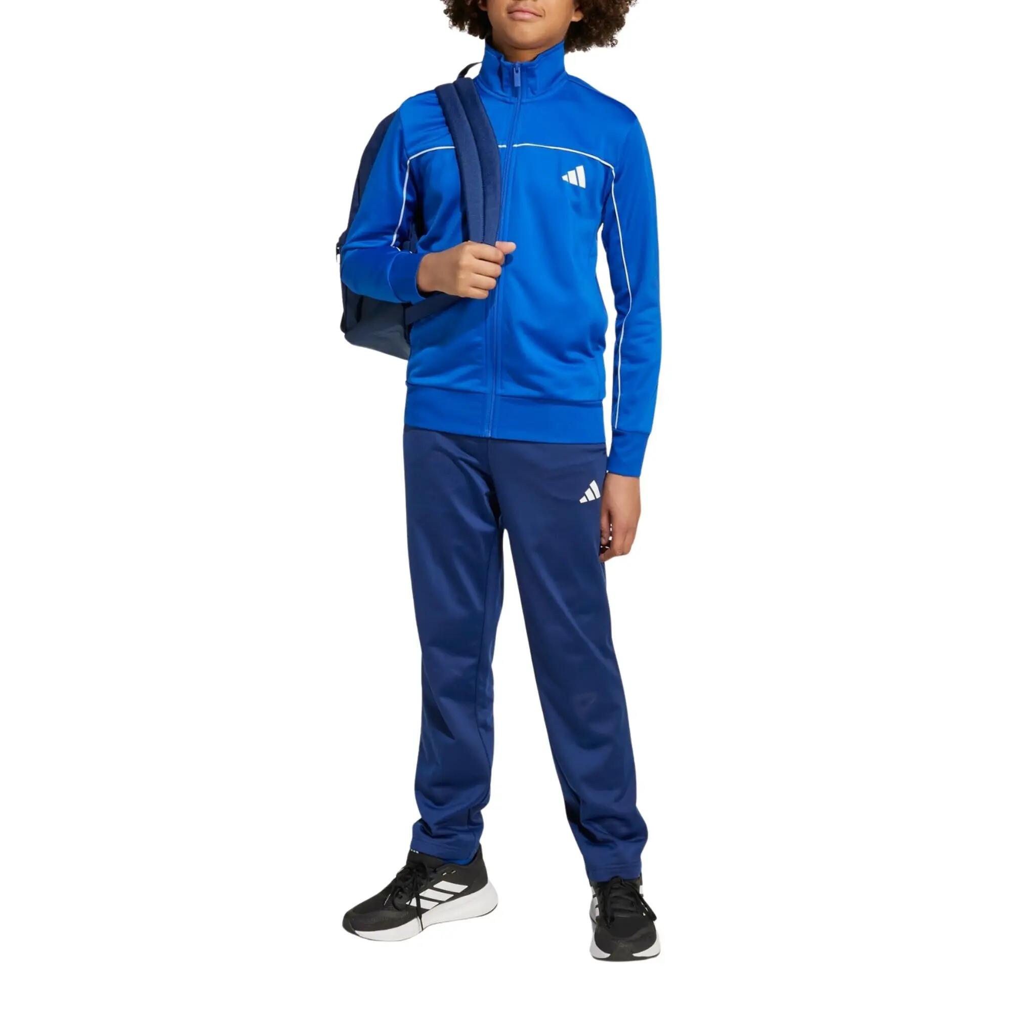 Adidas - Kids' Full-Zip Tracksuit Tricot Colour Pop, Blue 5/9