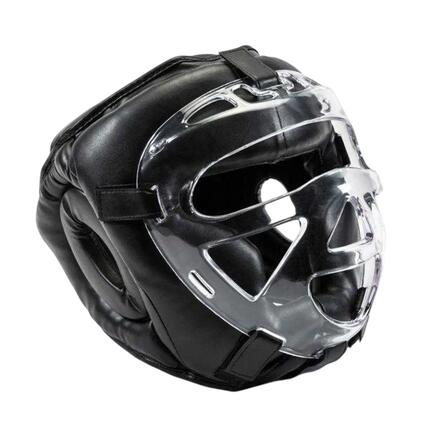 Helm, Boxen, Kunststoff, Kunststoff, Polyurethan, PU Damen und Herren Schwarz L
