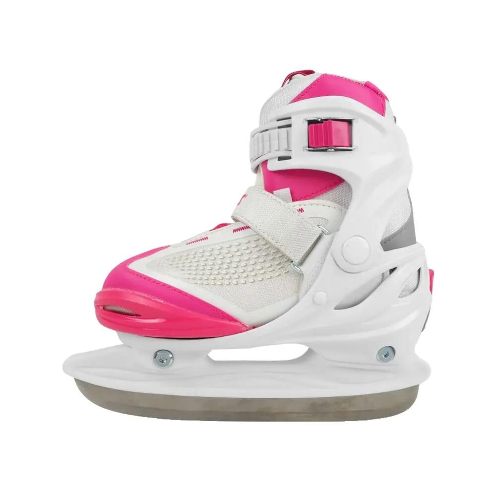 Moody Ice X Girl Verstelbare Schaatsen - Kids - White/Pink - 36-40 5/10