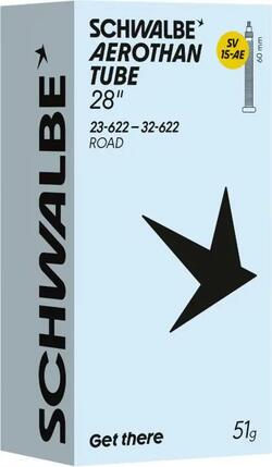 Leichter Schwalbe Aerothan Road SV15AE Schlauch 700 mm, Presta, 60 mm