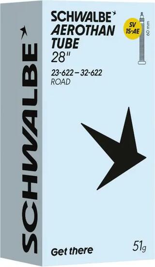Leichter Schwalbe Aerothan Road SV15AE Schlauch 700 mm, Presta, 60 mm