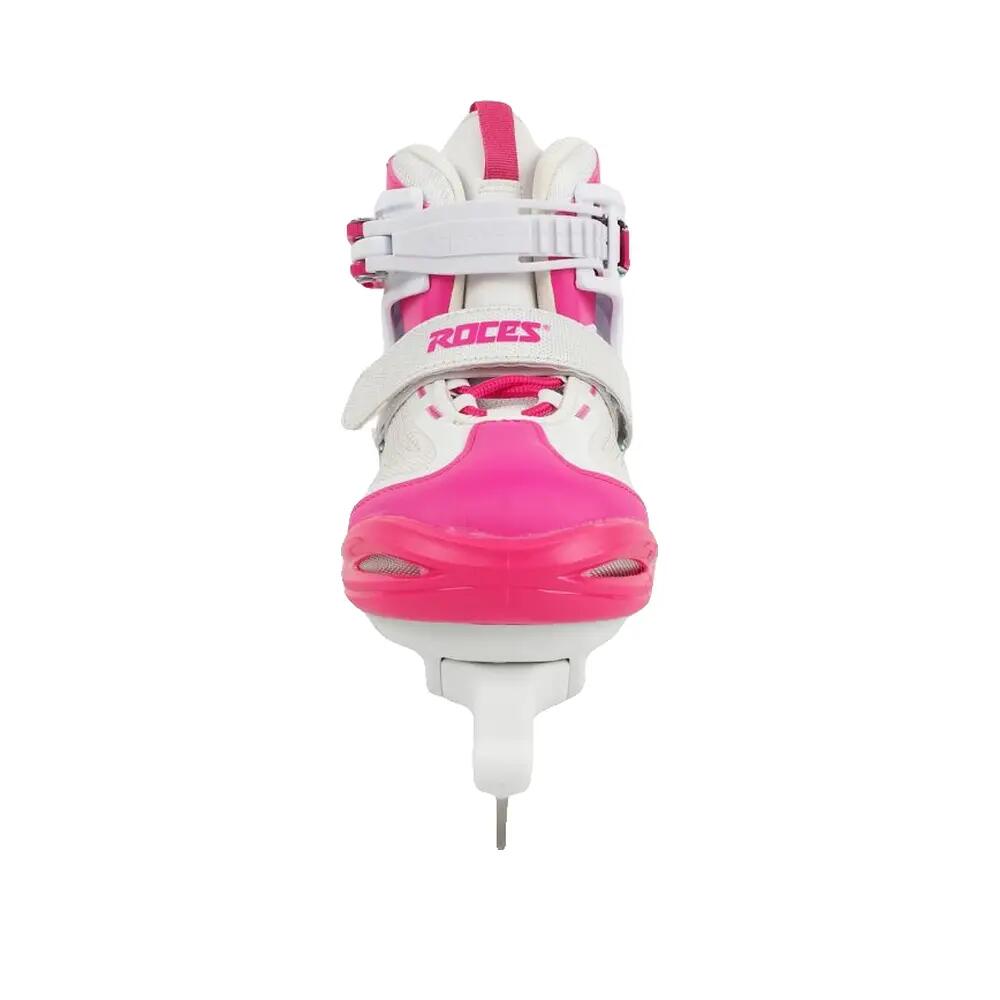 Moody Ice X Girl Verstelbare Schaatsen - Kids - White/Pink - 36-40 10/10