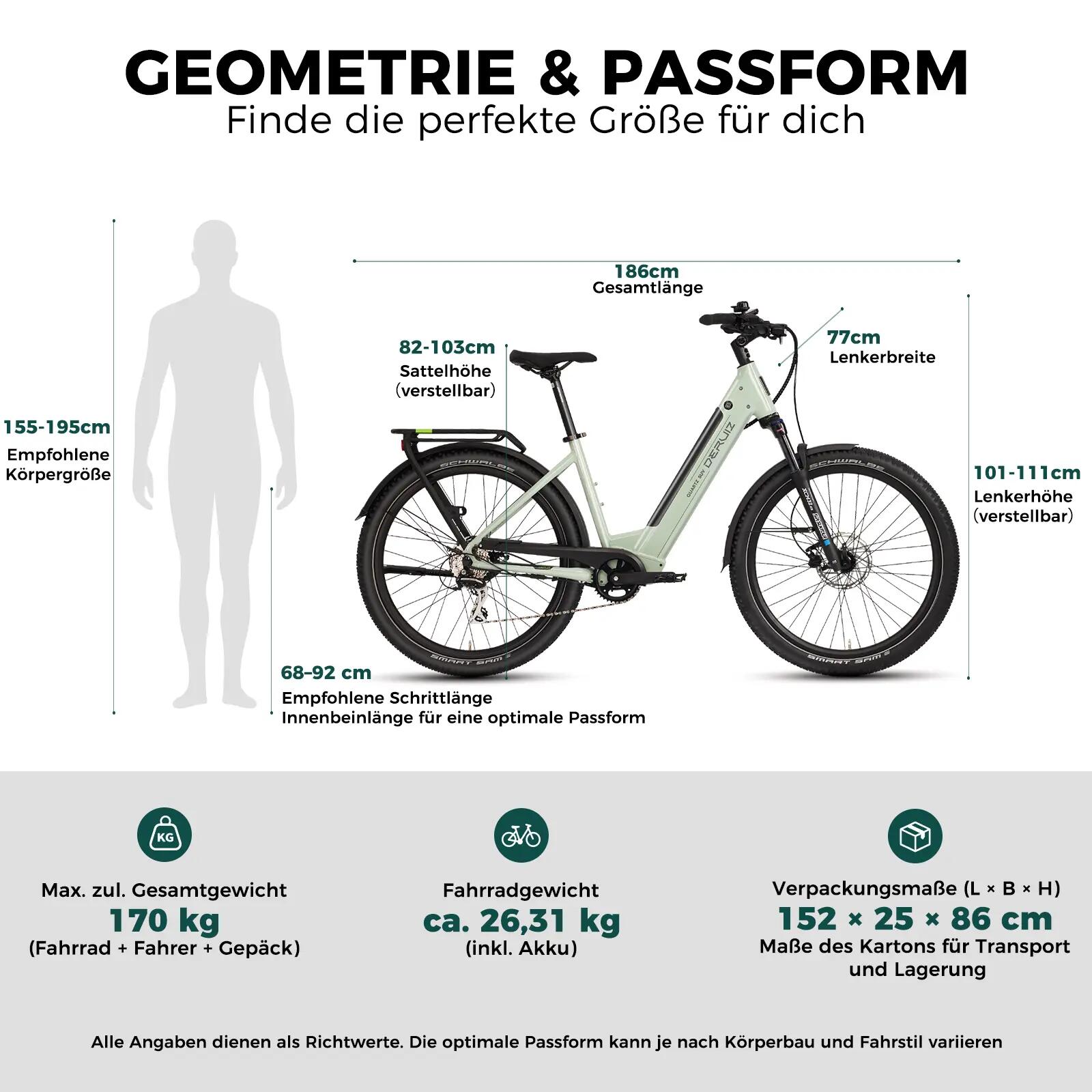 Quartz SUV E-Bike 27.5" MTB 250W 644Wh 161 km Shimano 8 Versn. 10/11
