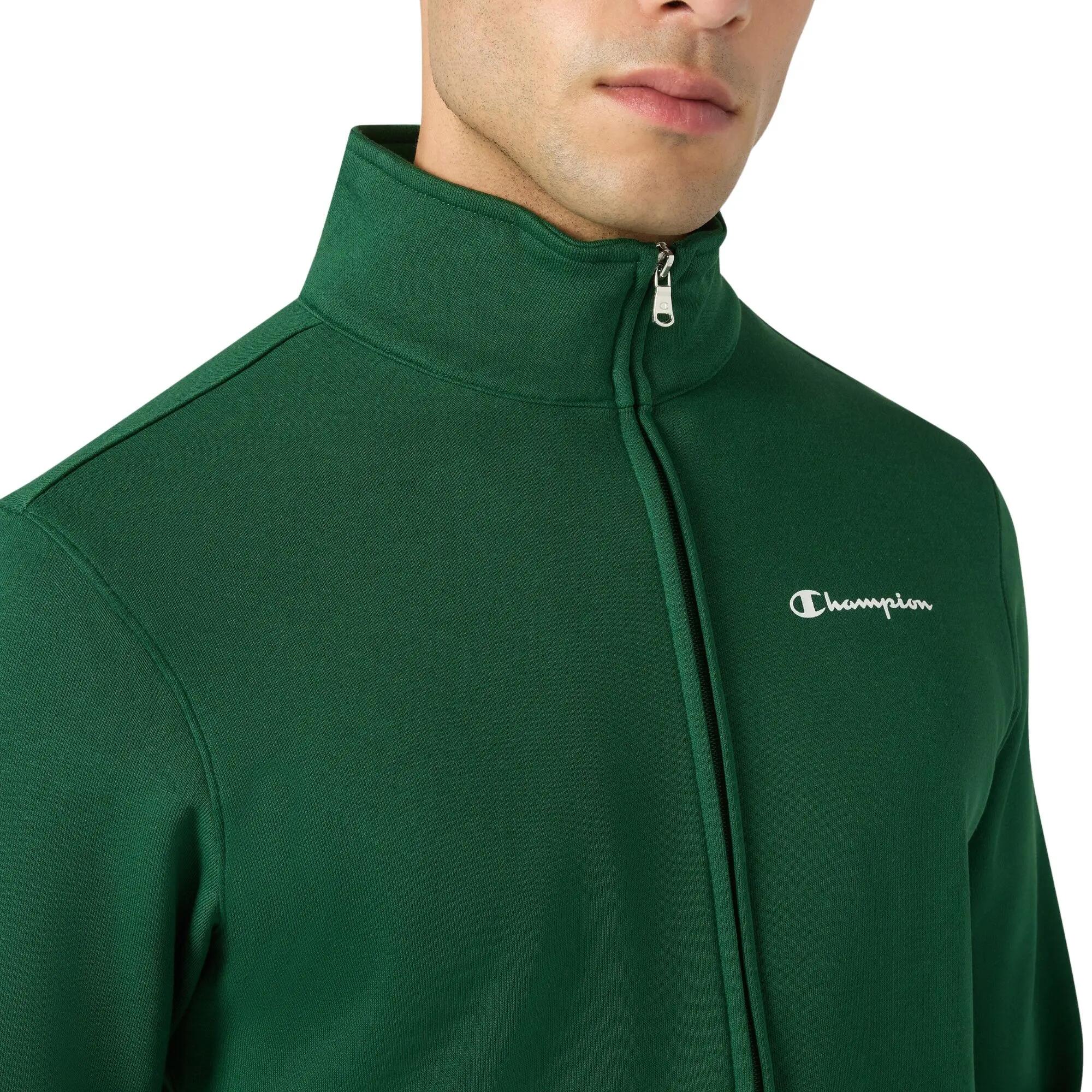 Champion - Męski Dres Rozpinany Standard Fit, Zielony - M 4/5