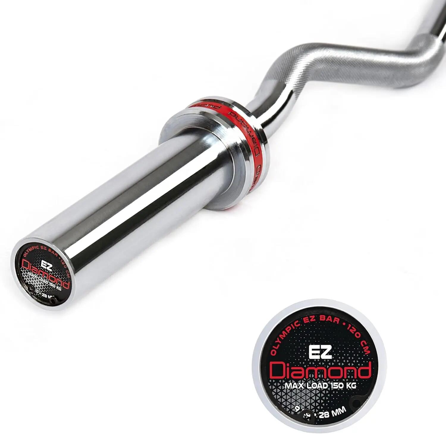 Bilanciere olimpico EZ curl 120 cm Ø50 mm 9 kg carico 150 kg 4/7