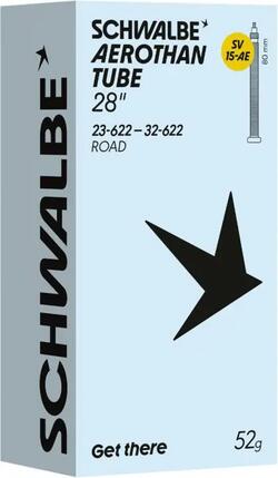 Leichter Schwalbe Aerothan Road SV15AE Schlauch 700 mm, Presta, 80 mm
