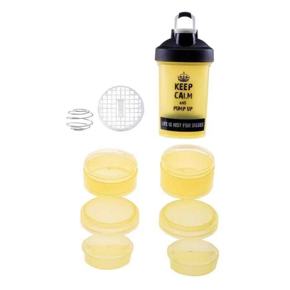 Shaker Pour Protéine Entraînement BETA Adulte (Jaune) 2/3