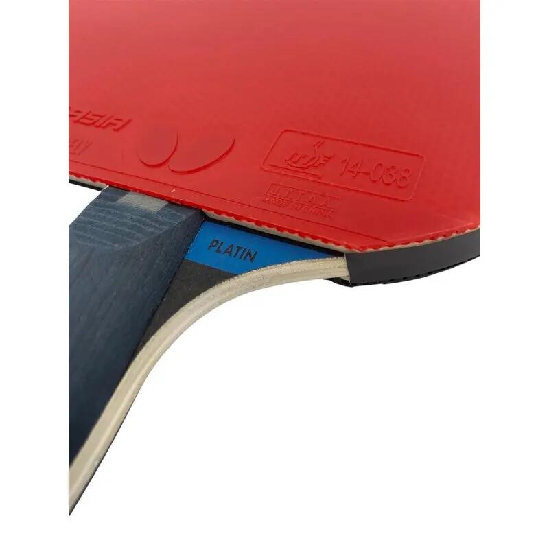 "Ovtcharov Platin" Tischtennisschläger Damen und Herren Schwarz/Rot 4/7