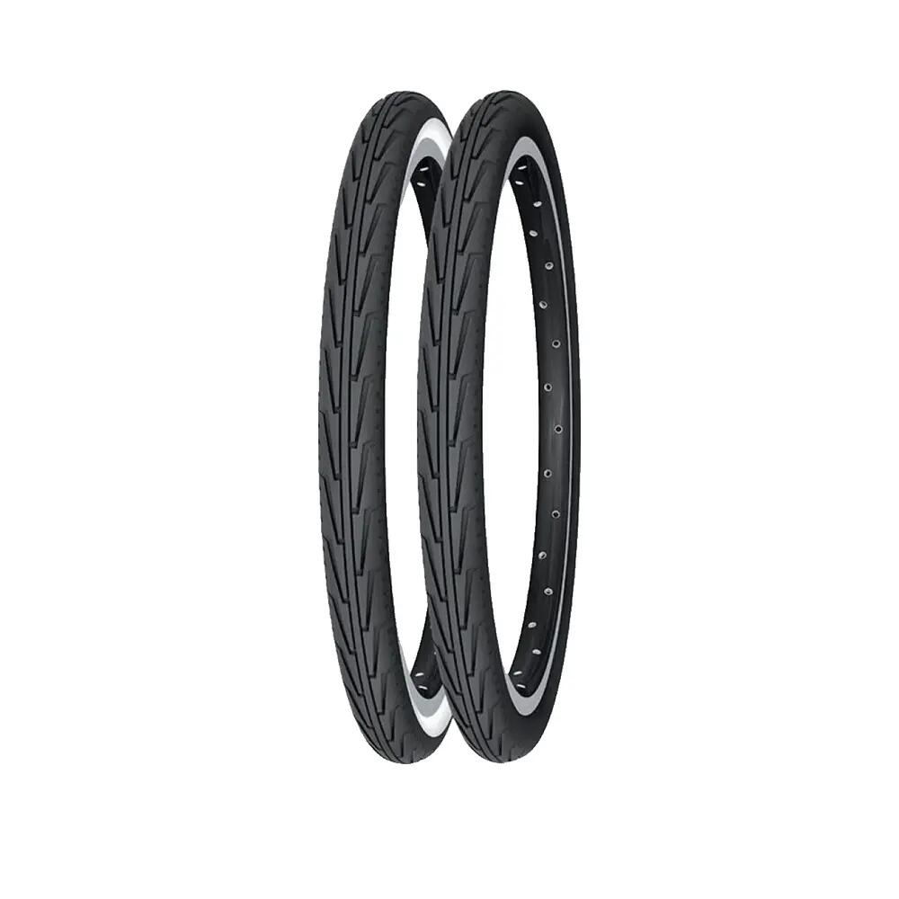 Michelin City Junior 20 '' (ETRTO 406) Urban Tire Tubetype Wire Negro Blanco 2/4