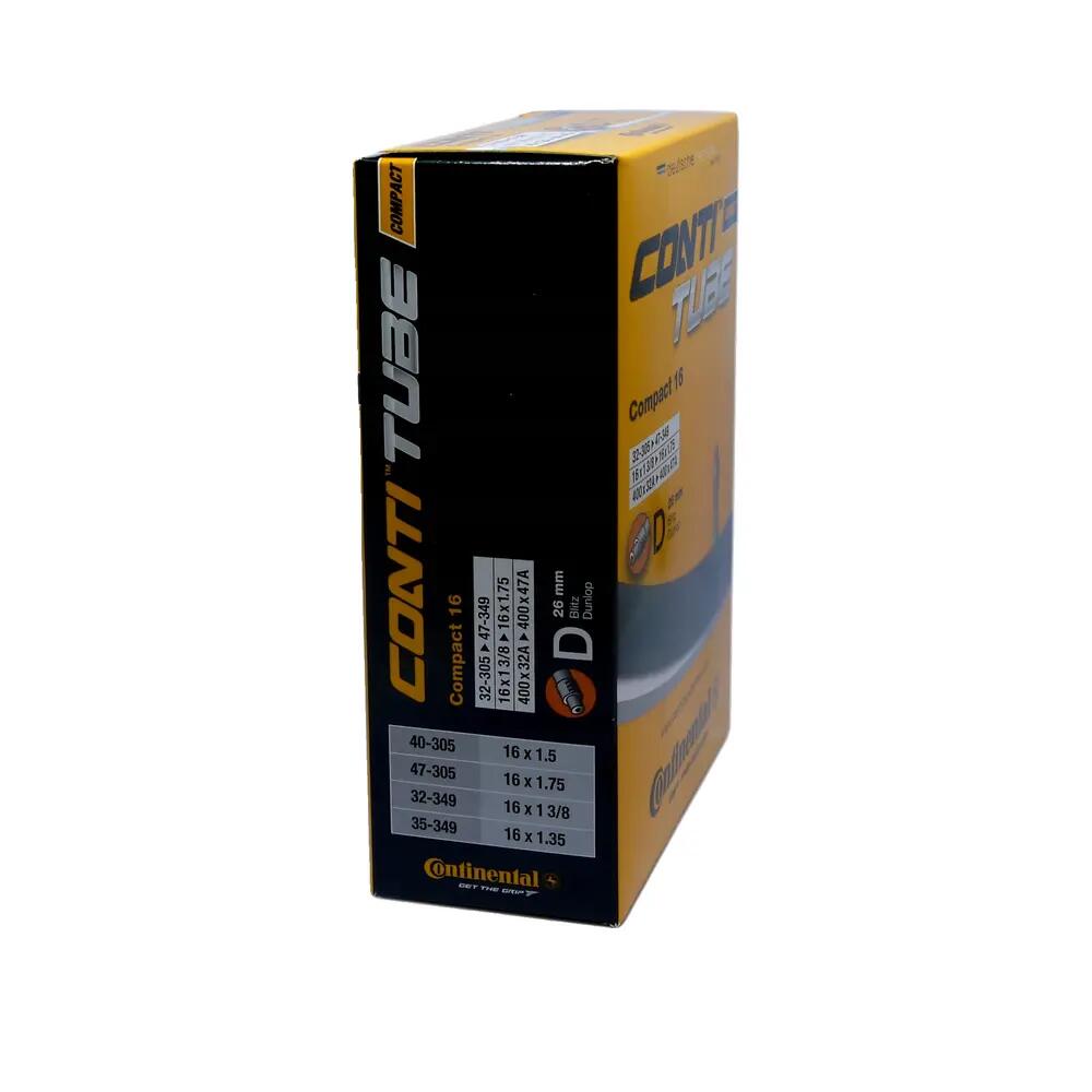 Continental Binnenband Conti Compact 16 16x1 1\/4-1.75" 32\/47-305\/349 DV 26mm 4/4