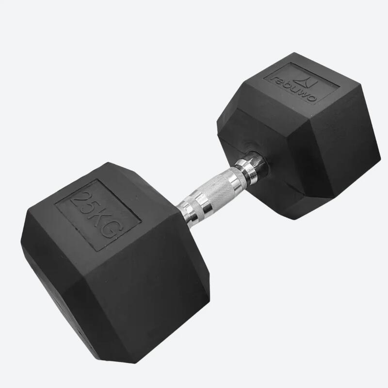 Hex Altıgen Kauçuk Kaplı Dambıl 25 kg 1 Adet