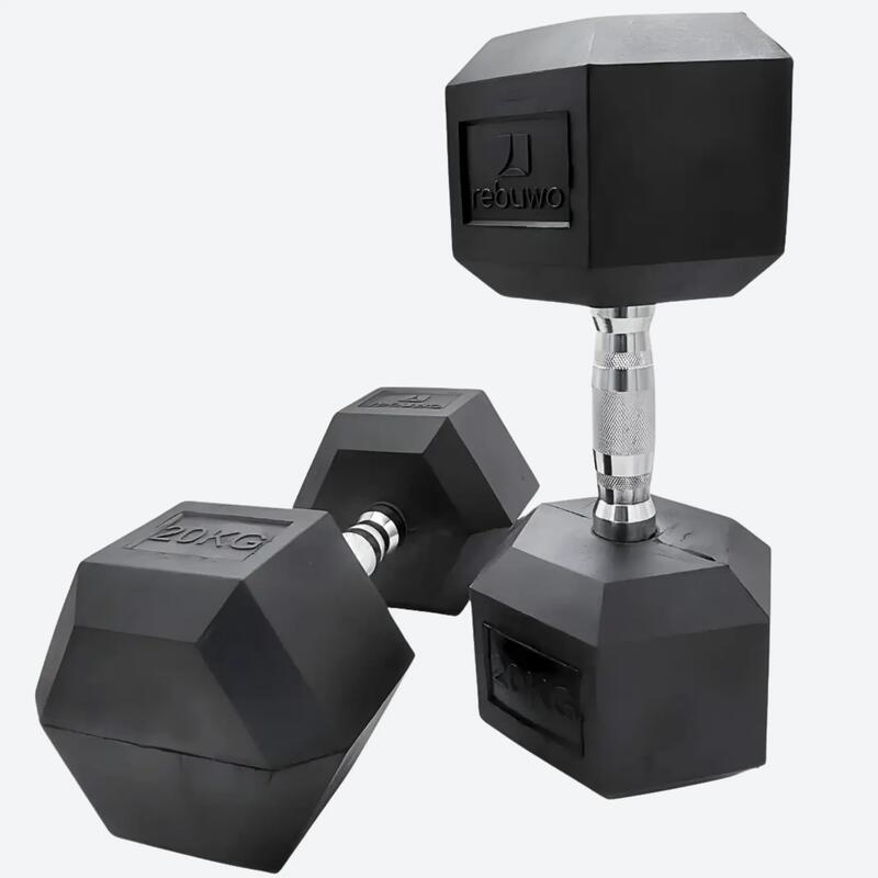 Hex Altıgen Kauçuk Kaplı Dambıl 20 kg 1 Adet
