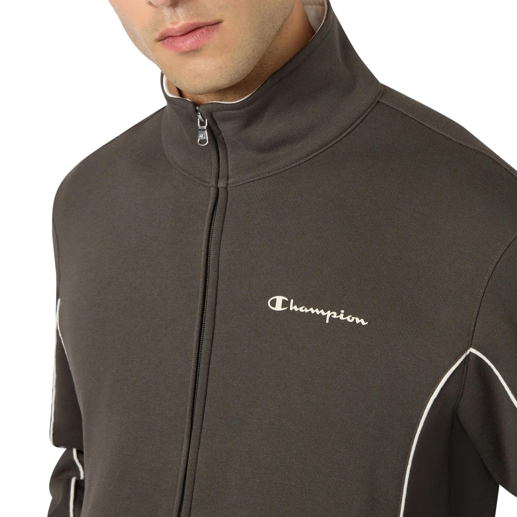 Champion - Heren Trainingspak Full Zip Gevoerd Small Script, Groen 4/5