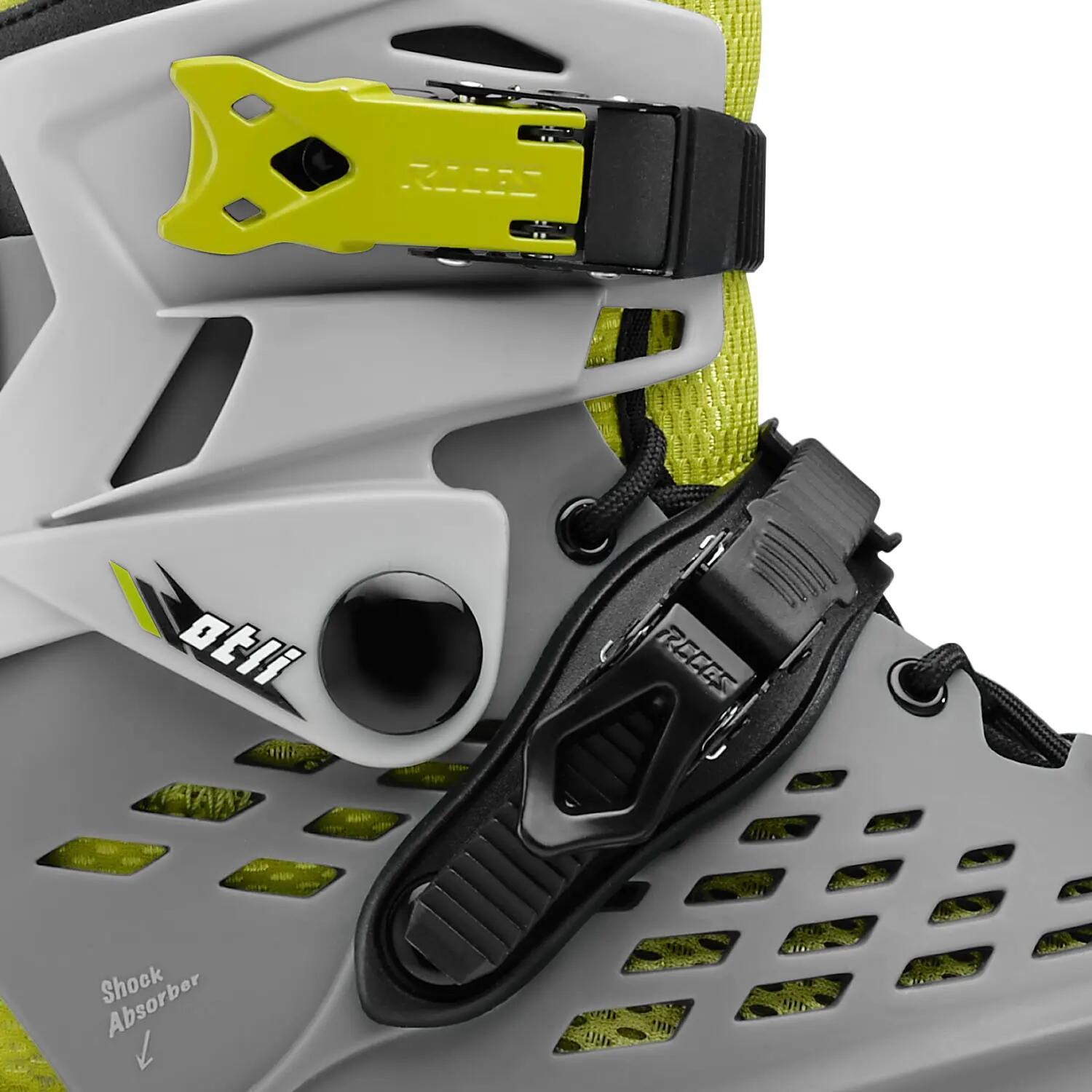 Otli 84 Patins en ligne – Adultes – Gris – Vert 3/7