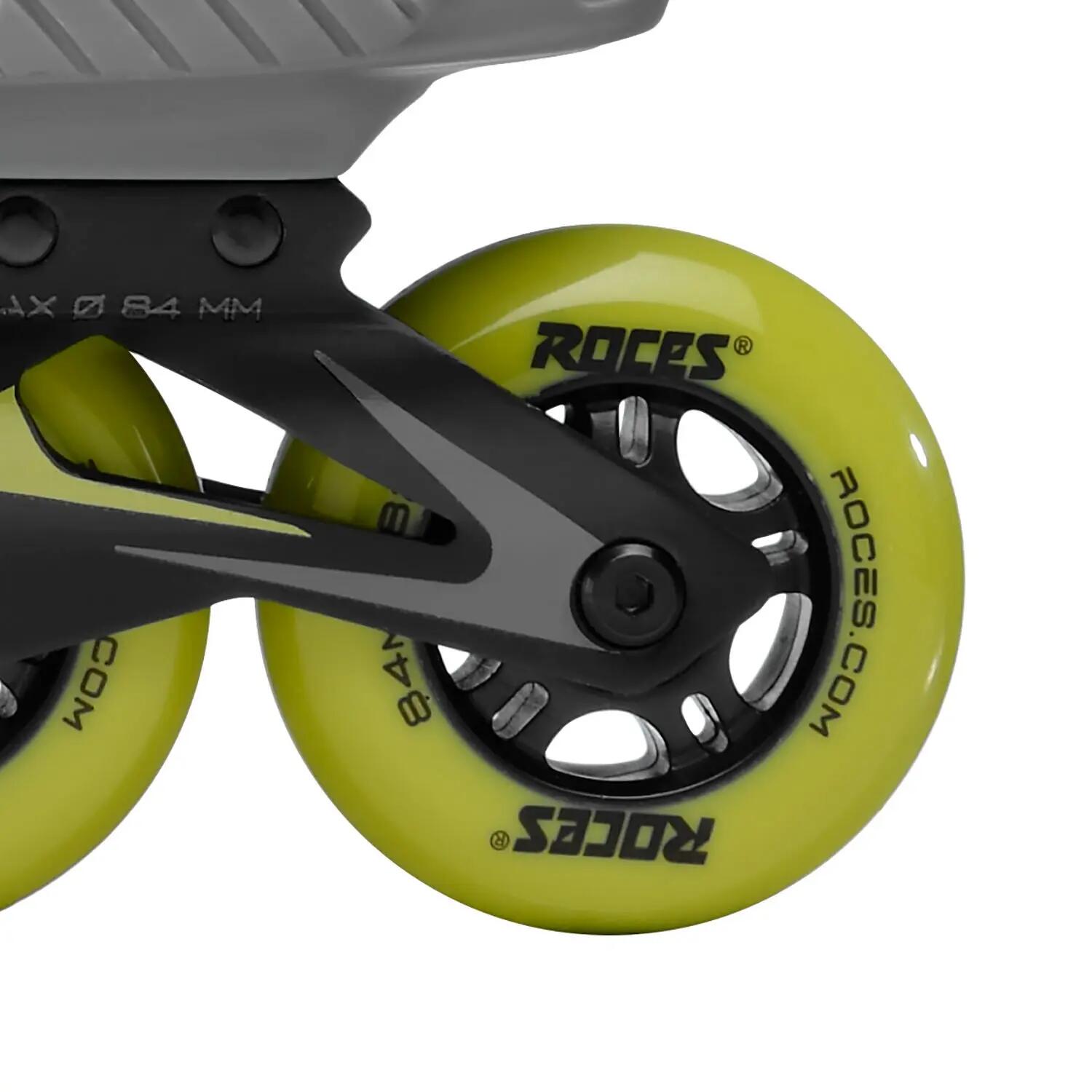 Otli 84 Patins en ligne – Adultes – Gris – Vert 5/7