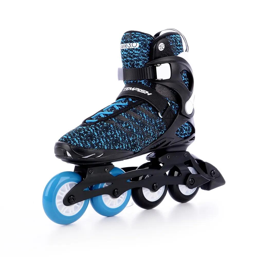 Wire 3.0 84 Inline Fitness Skates - Black - Blue 2/7