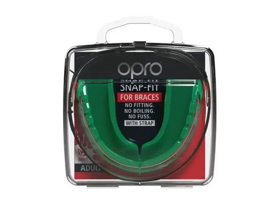 Protège-dents OPRO Snap-Fit pour bagues – Menthe verte