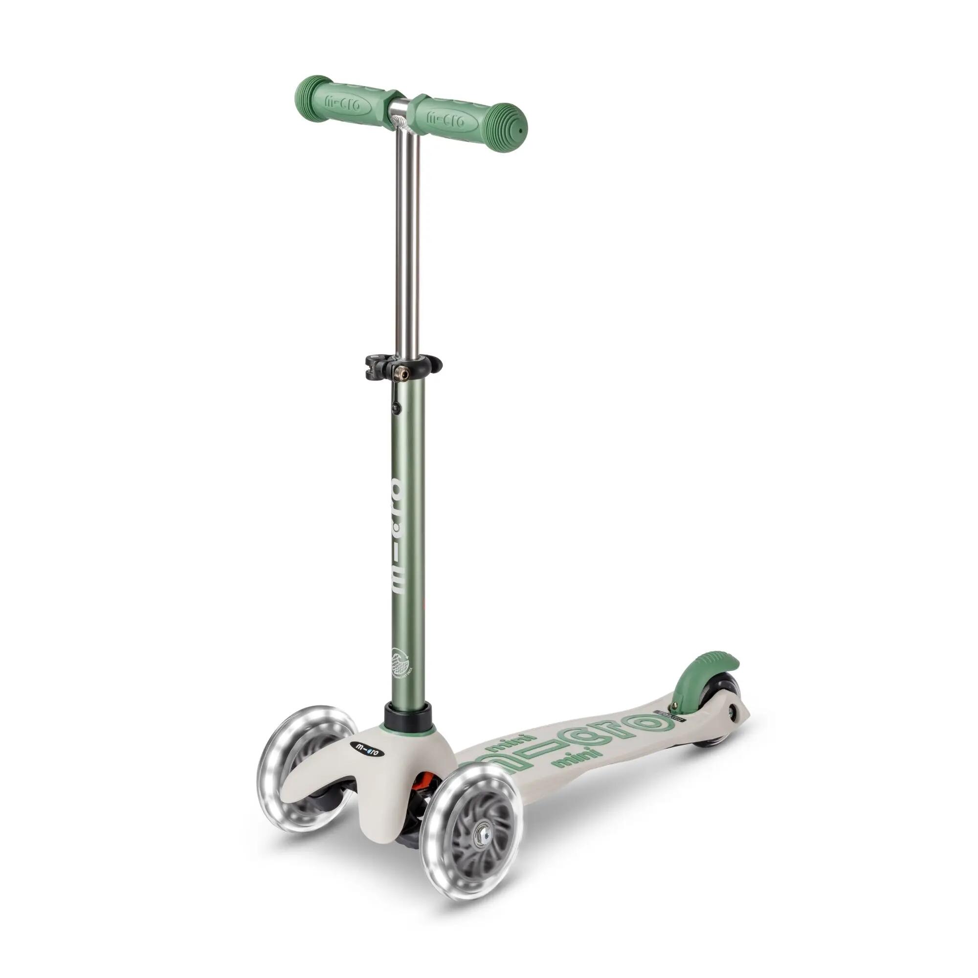 Trottinette enfant 3 roues - Mini  Deluxe Eco LED - Pistache 1/7