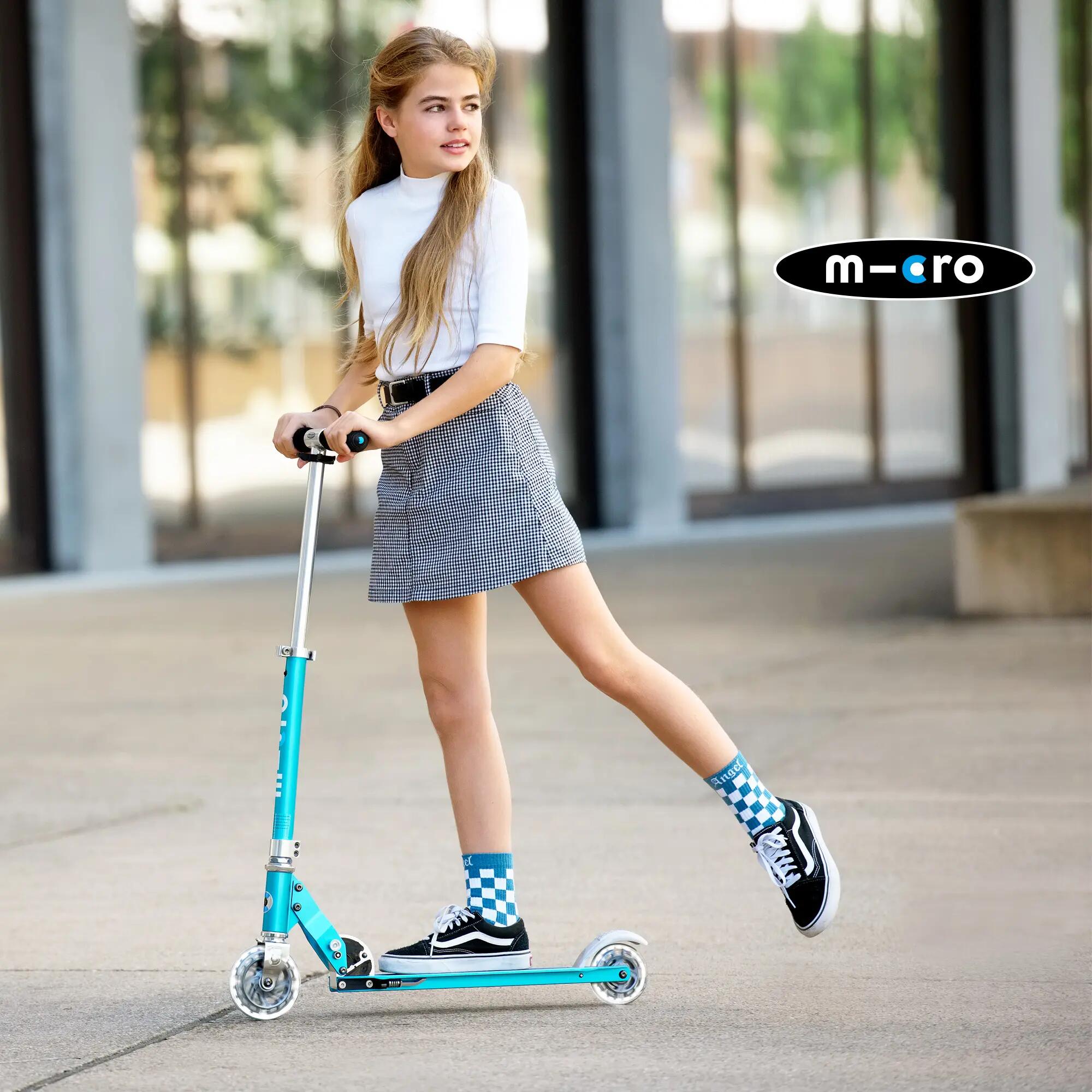 Patinete Infantil 2 Ruedas Micro Sprite LED Azul 5/7