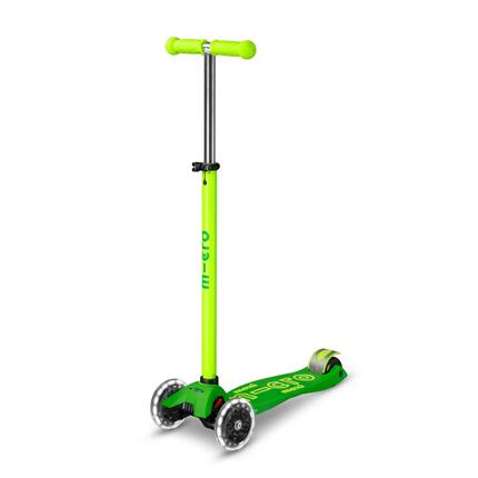 Trottinette enfant 3 roues - Maxi Deluxe LED - Néon Vert